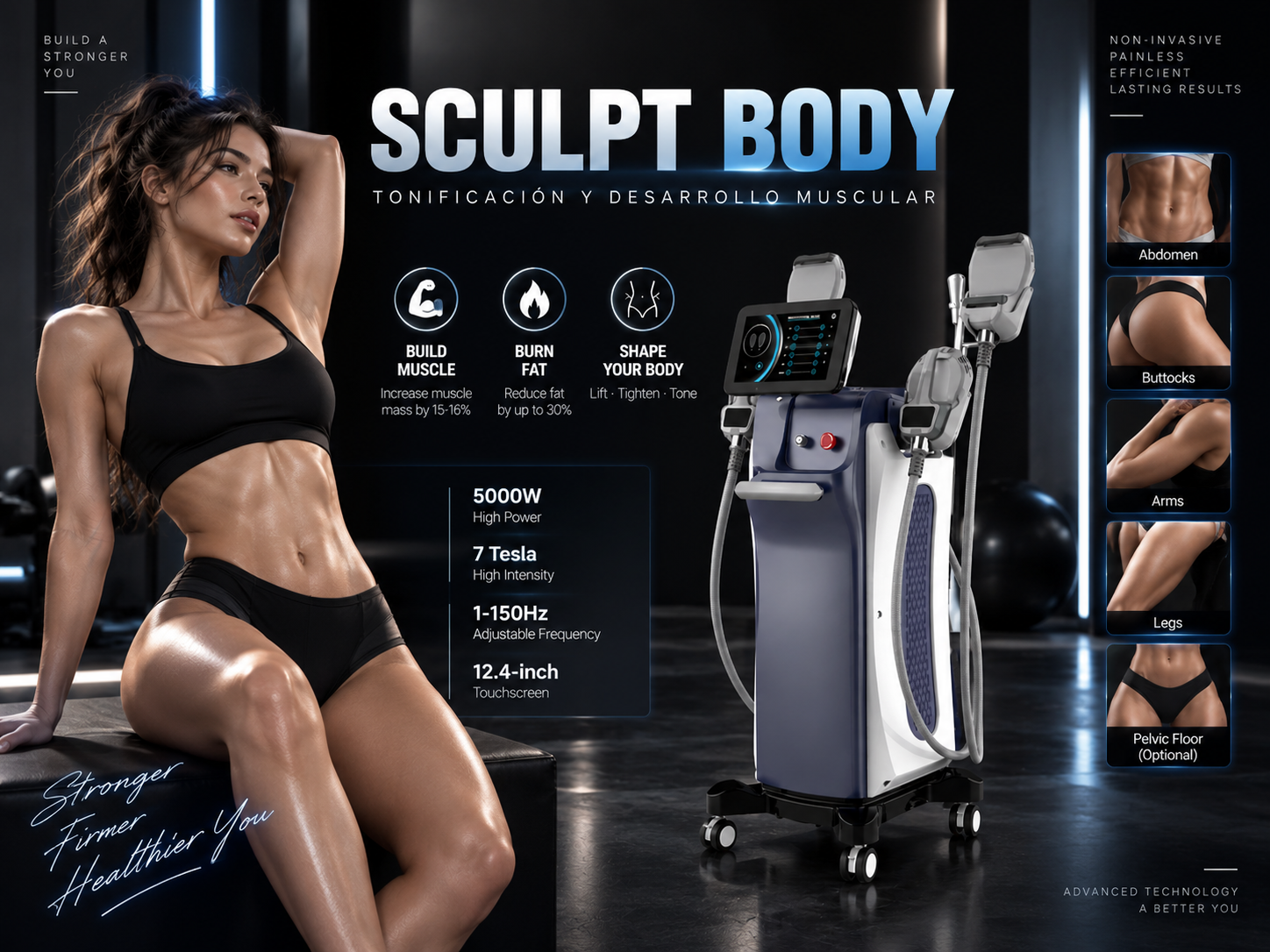 SCULPT BODY 磁力塑形美體儀 (SCULPT BODY HIFEM Muscle Building & Fat Burning Instrument)