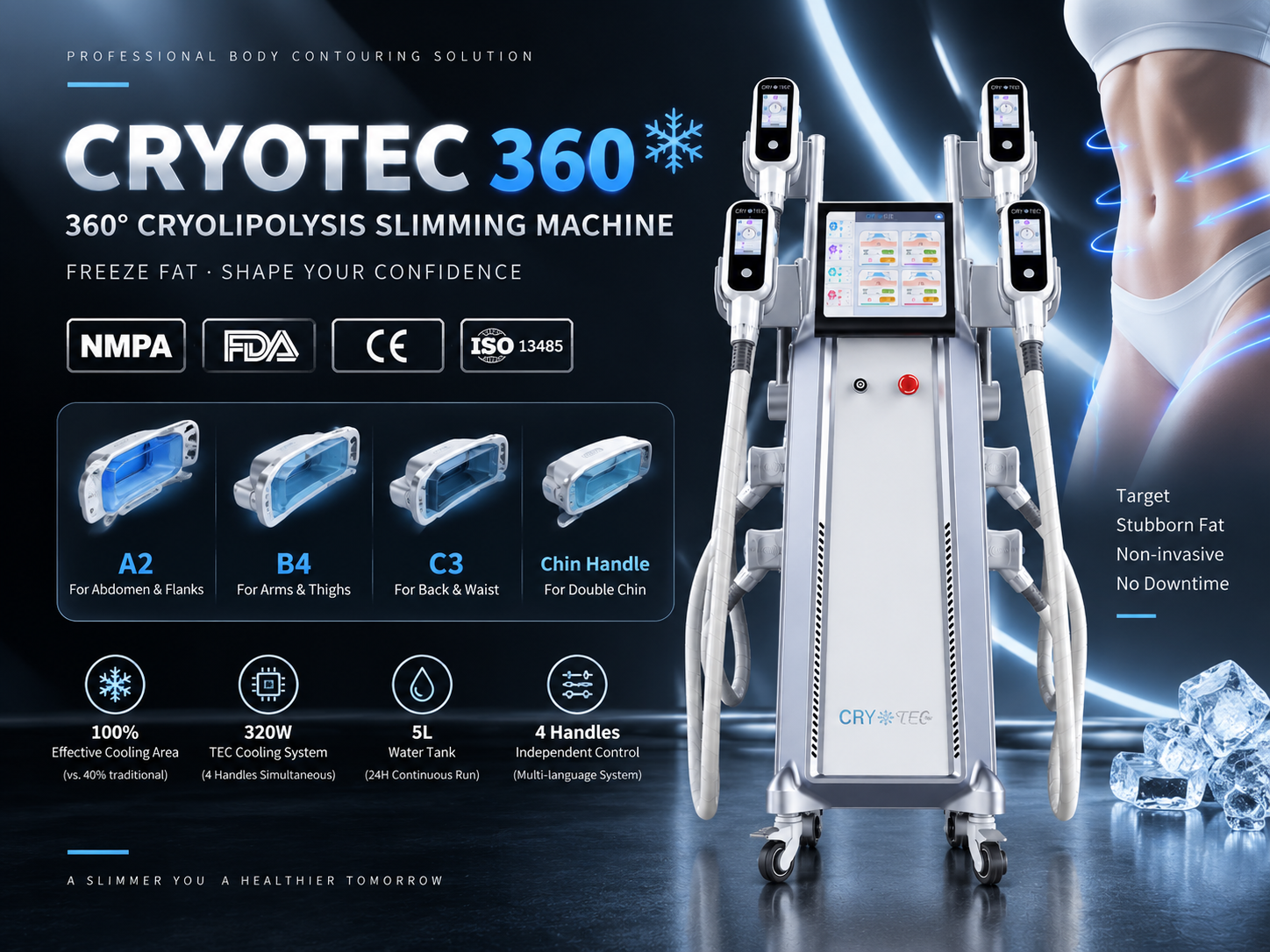 CRYOTEC 360冷凍溶脂儀 (CRYOTEC 360 Cryolipolysis Slimming Machine)